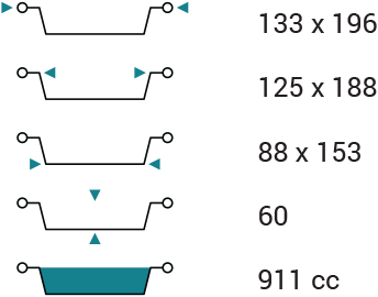 alu pack 911 Size